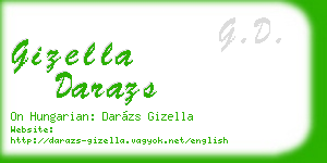 gizella darazs business card